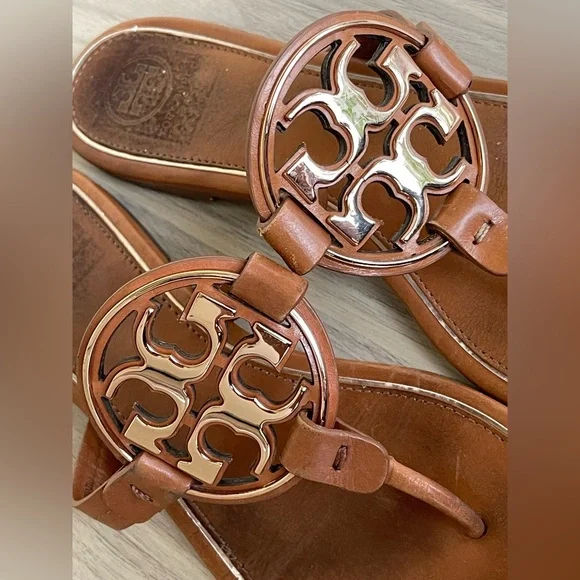 Tory Burch Tan Leather Sandals - Picture 10 of 12